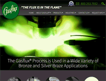 Tablet Screenshot of gasflux.com